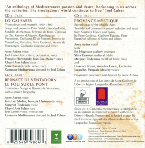 TROUBADOUR SONGS cds